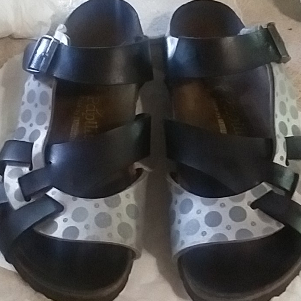 Papillio Birkenstock leather slides